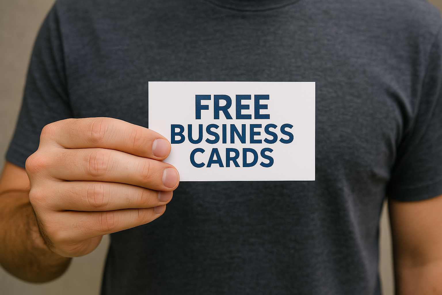 Free Business cards Installing an Outdoor Banner
