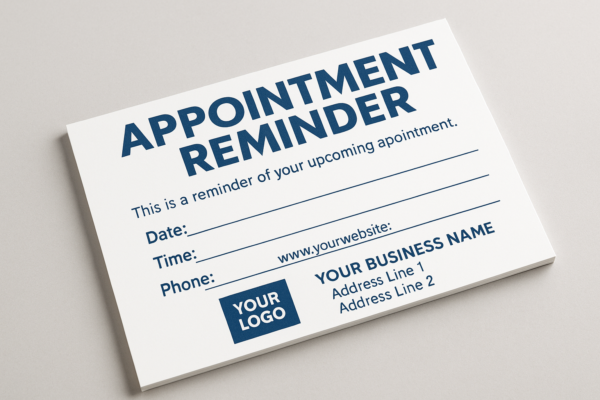 Free Appointment Reminder Postcards