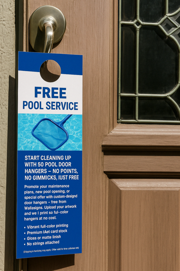 Free Door Hangers For Pool Cleaning