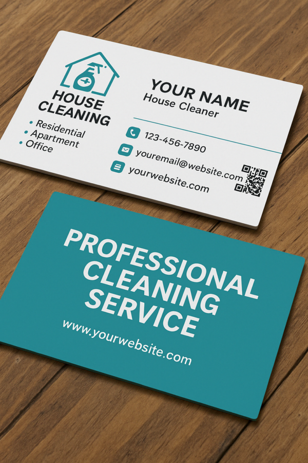 Free Business Cards for House Cleaners