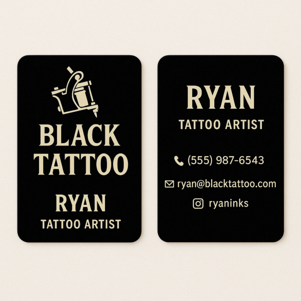 Free Tattoo Artist Business Cards