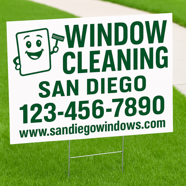 Window Wash Yard Signs